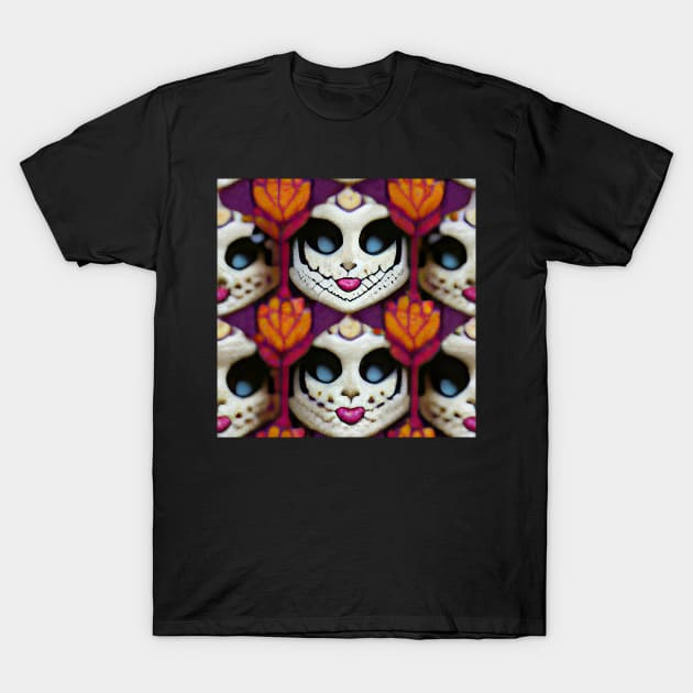 La Catrina Pattern T-Shirt by baseCompass